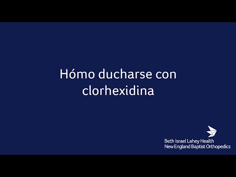 Hómo ducharse con clorhexidina (How to Shower with Chlorhexidine)