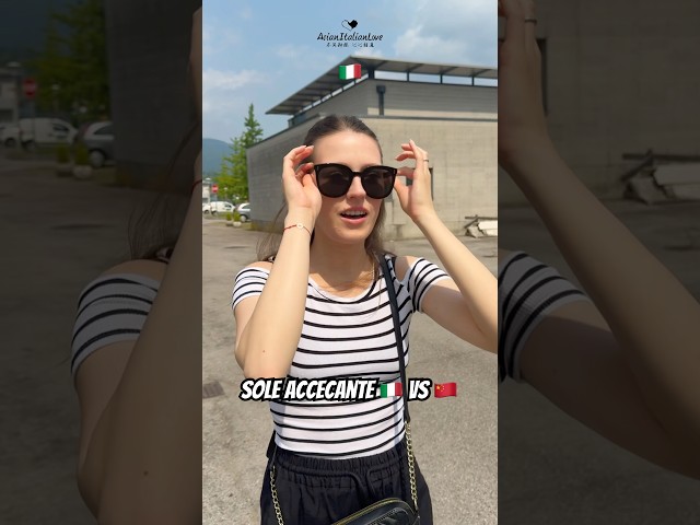 Sole accecante 🇮🇹 vs 🇨🇳 #vitadicoppia #relazioni #ironia #shorts #AsianItalianLove