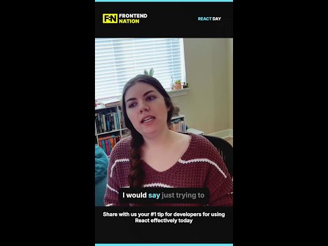 Leah's #1 React Tip For Developers