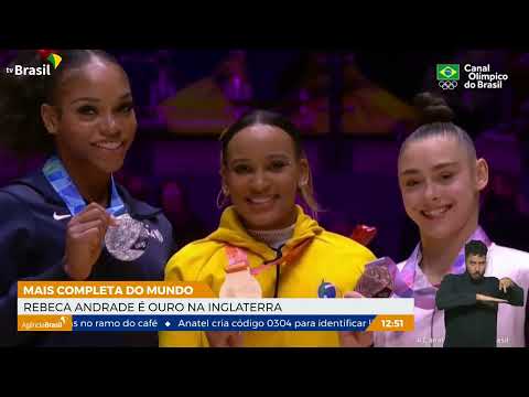 Rebeca Andrade conquista ouro no Mundial de Ginástica Artística