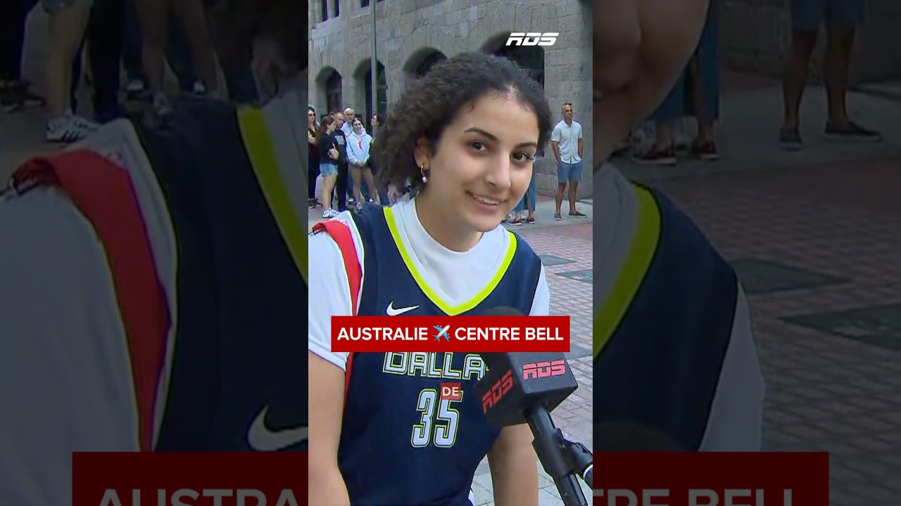 Elle est partie de l’Australie pour venir voir le match de la WNBA au Centre Bell! 🤯