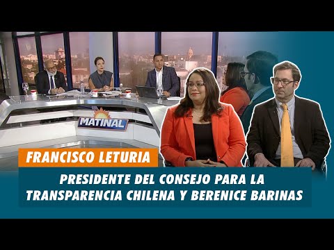 Francisco Leturia, Presidente del consejo para la transparencia Chilena y Berenice Barinas | Matinal