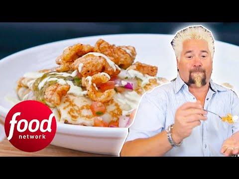 Mexico & France Have A “House Party” With Guy’s Savoury Pork Crepe | Diners Drive-Ins & Dives