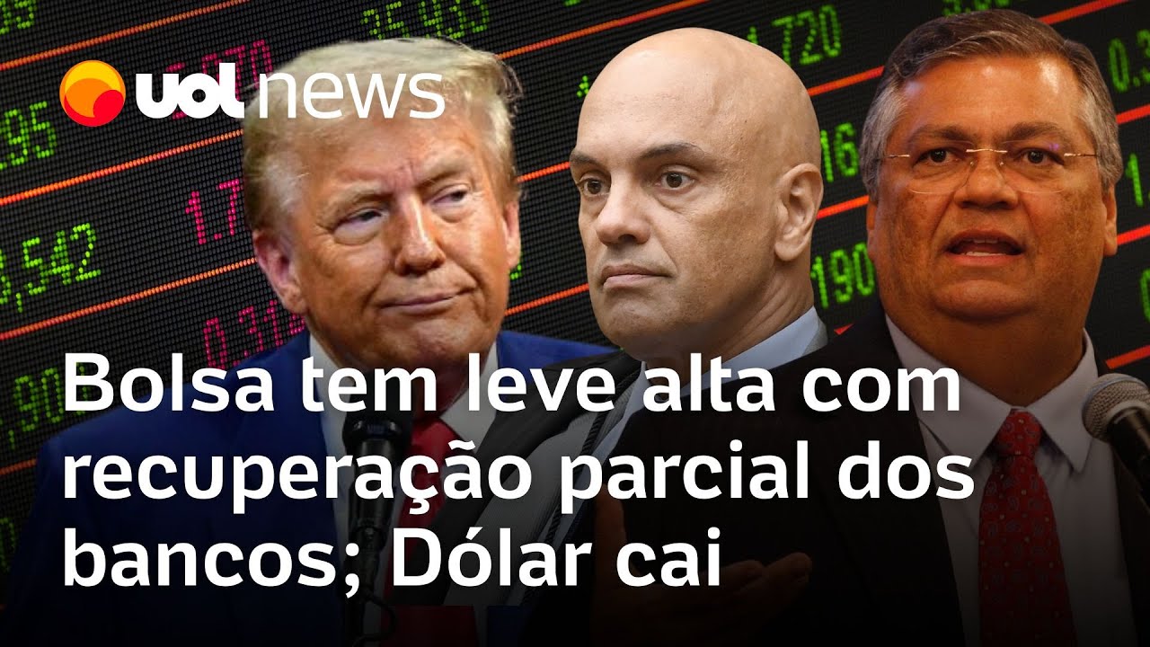 Dólar cai e Bolsa tem leve alta com recuperação parcial dos bancos e avanço da Petrobras