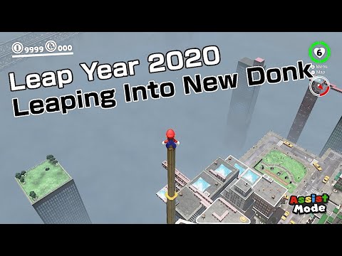 LEAP YEAR 2020: LEAPING AROUND NEW DONK CITY | Super Mario Odyssey