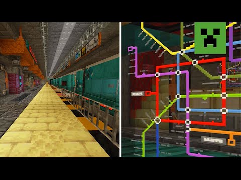 Minecraft Builds: Incredible Cyberpunk Metro Station