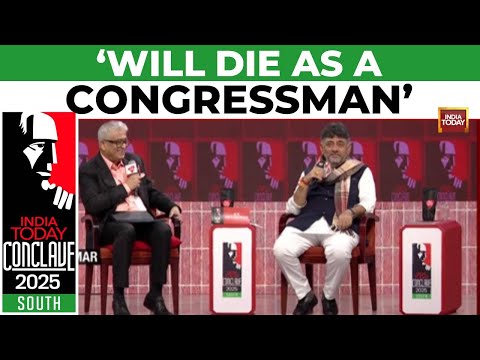Will Die A Congressman: DK Shivkumar On RSS Song, CM Buzz | India Today South Conclave
