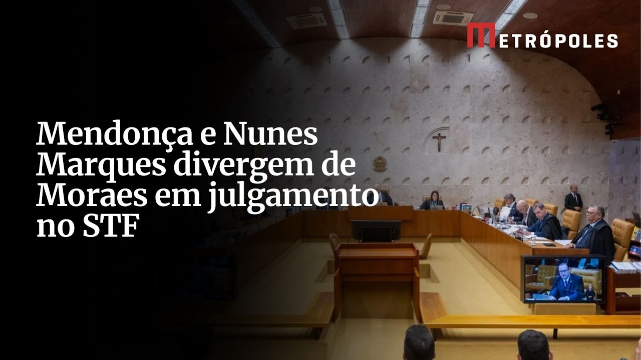 Nunes Marques e Mendonça se opõem a Moraes em condenação de “patriota”