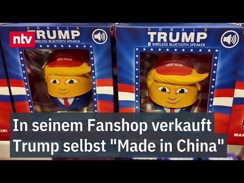 In seinem Fanshop verkauft Trump selbst 