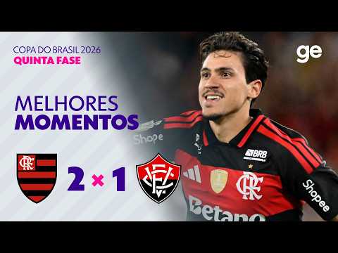FLAMENGO 2 X 1 VITÓRIA | MELHORES MOMENTOS | QUINTA FASE | COPA DO BRASIL 2026 | sportv