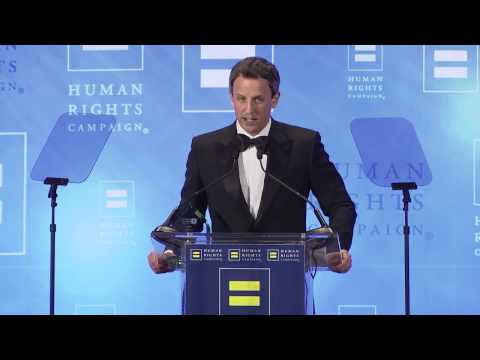 Billy Eichner Presents Seth Meyers with HRC's Equality Award