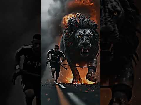 messi neymer and ronaldo lion#messi#ronaldo#neyymerjr