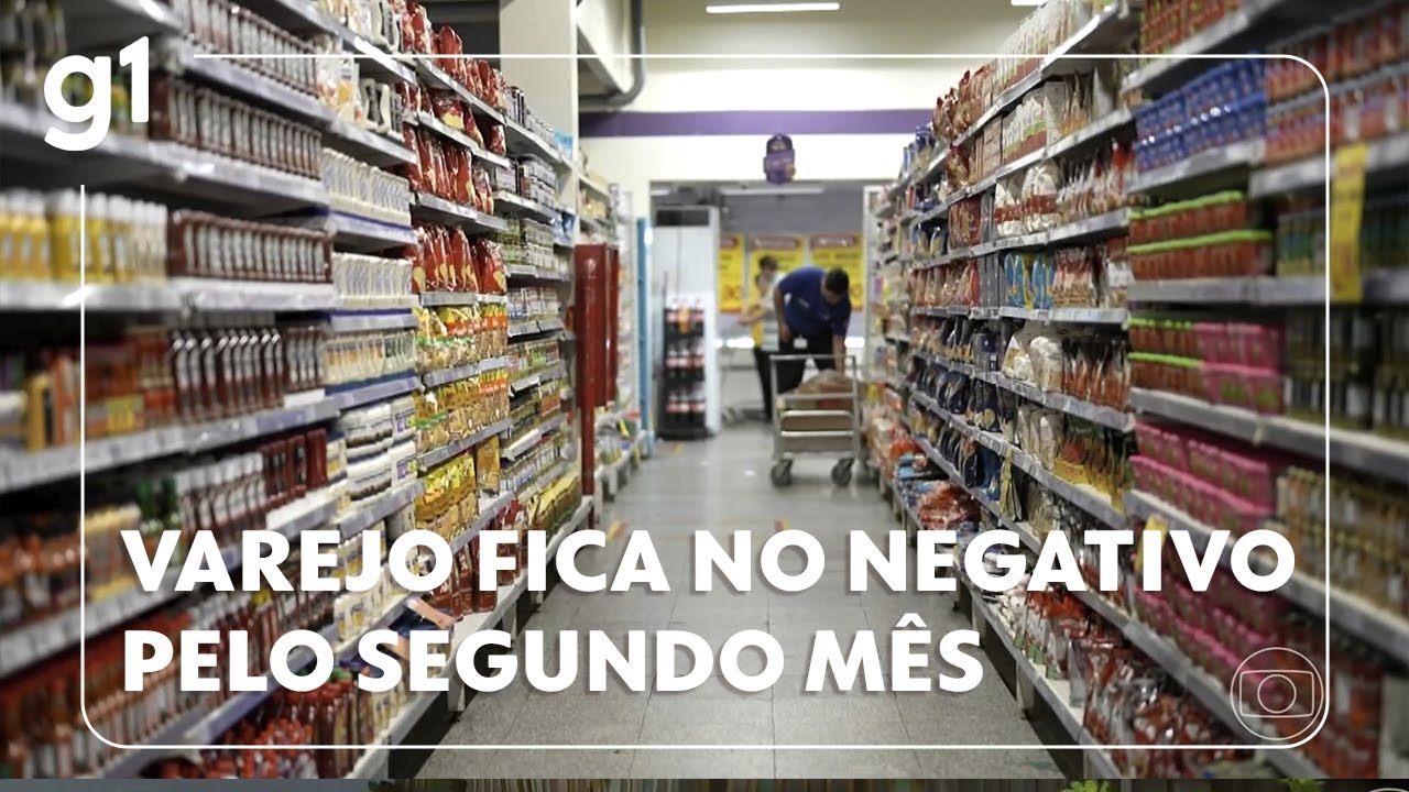 Jornal Hoje comércio brasileiro fica no negativo em maio vendas variaram  02