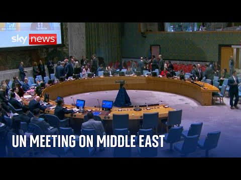 UN Security Council meet to discuss the situation in the Middle East