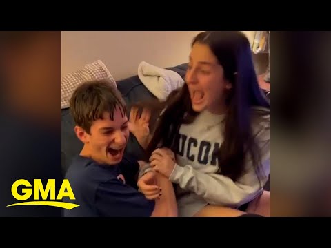 High school senior's reaction to college acceptance goes viral