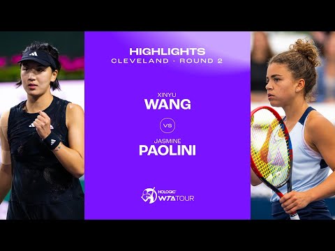 Xinyu Wang vs. Jasmine Paolini | 2023 Cleveland Round 2 | WTA Match Highlights