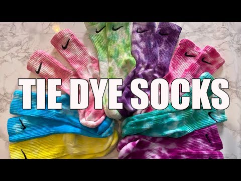 DIY: Custom Nike Tie Dye Socks