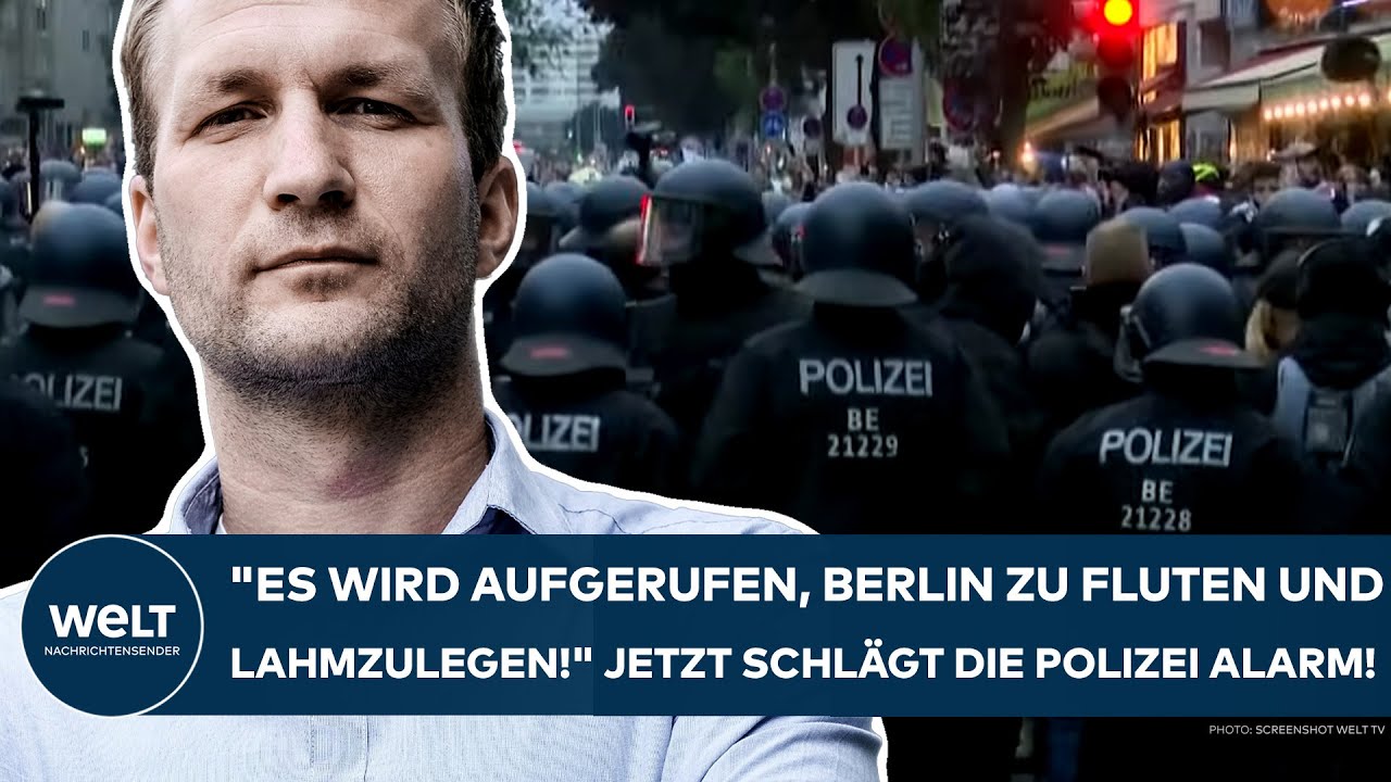 DEUTSCHLAND: "Wird aufgerufen, Berlin zu fluten und lahmzulegen!" Hamas-Massaker! Polizei warnt!
