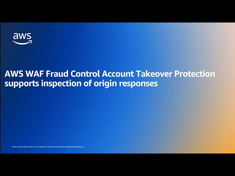 AWS WAF: Account Takeover Protection inspection of origin responses | Amazon Web Services
