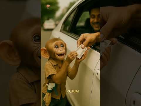 little monkey with a heart big enough to changesomeone's world,😳