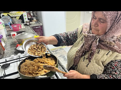 Cevizli yağ helvası Şadiye Anne yemekleri