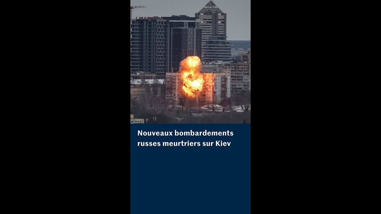 Les images de la nouvelle attaque massive russe sur Kiev et sa région