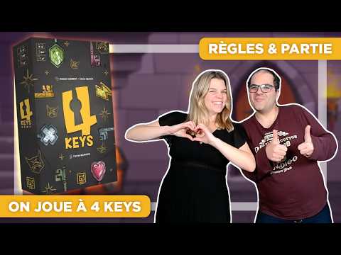 ON JOUE À 4 KEYS ! Règles + Partie + Avis | Jeu de Société Grrre Games