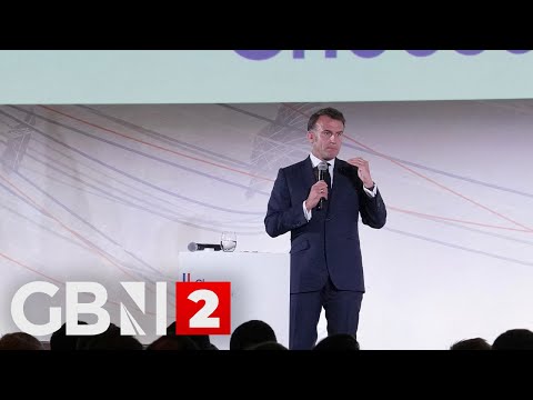 Emmanuel Macron attends 'Future Investment Initiative' economic forum in Albania