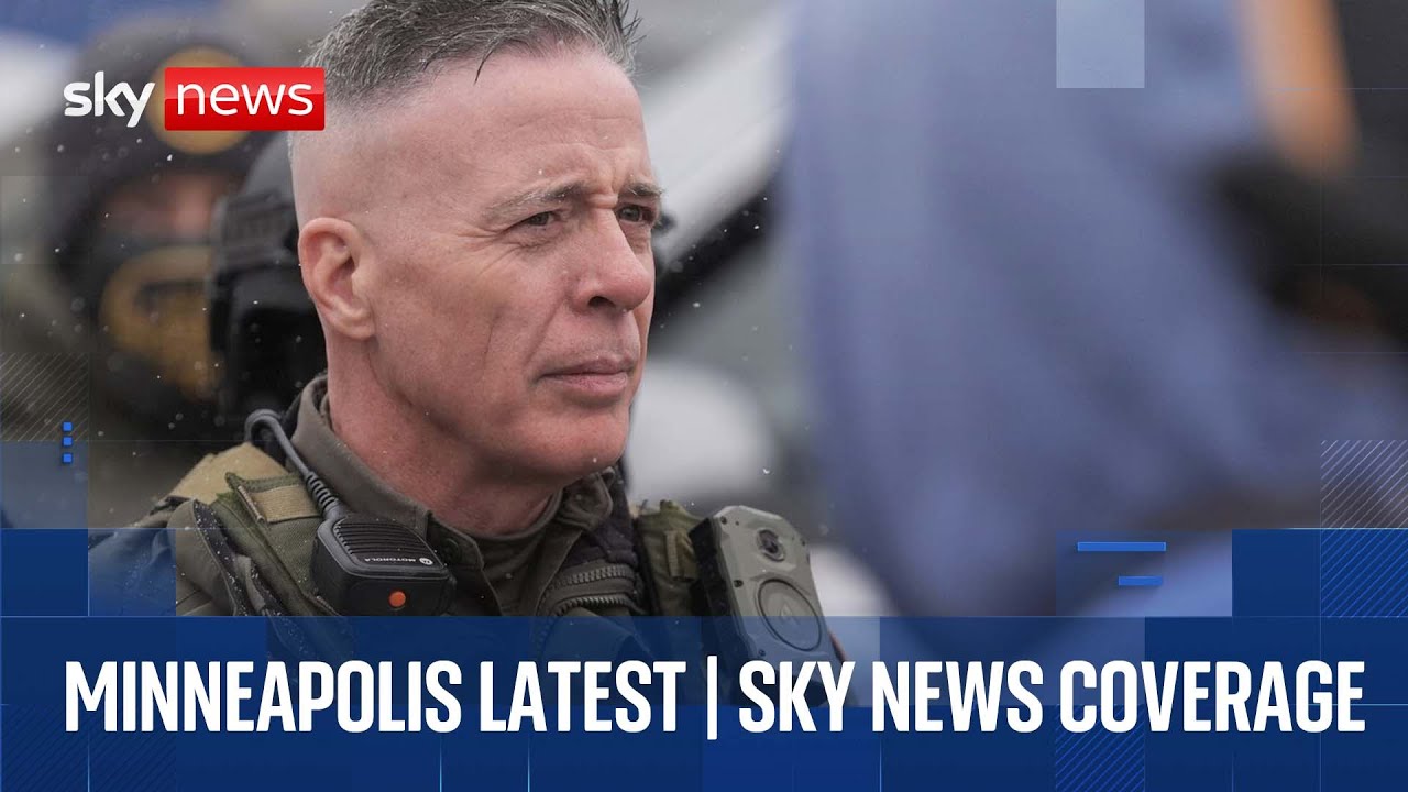 ICE crackdown's 'public face' to leave Minneapolis as Trump faces backlash | Sky News coverage