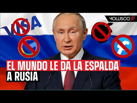 Rusia en aprietos. Putin condena a su pais, perdiendo servicios por bloqueo.