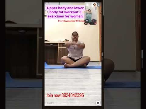 Upper body and lower body fat workout 3 excercises for women#trending#shortvideos# neha with yog