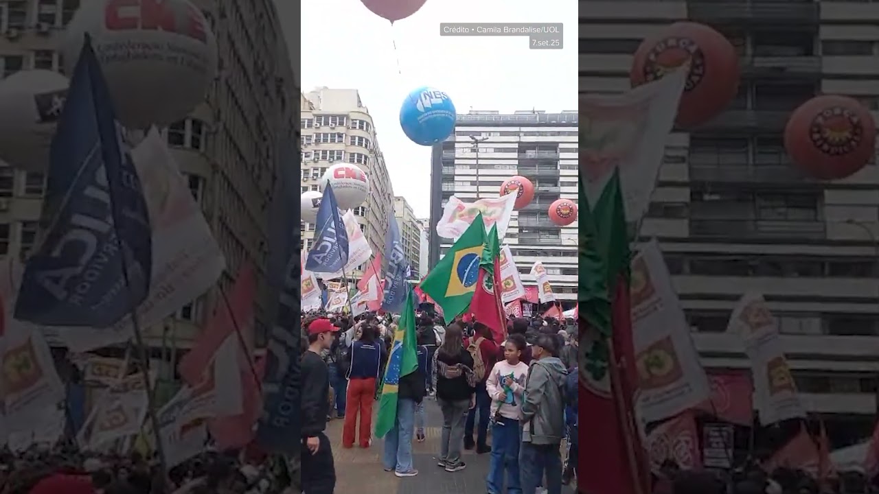 Esquerda faz atos em defesa da soberania e contra anistia para golpistas no 7 de Setembro vídeo