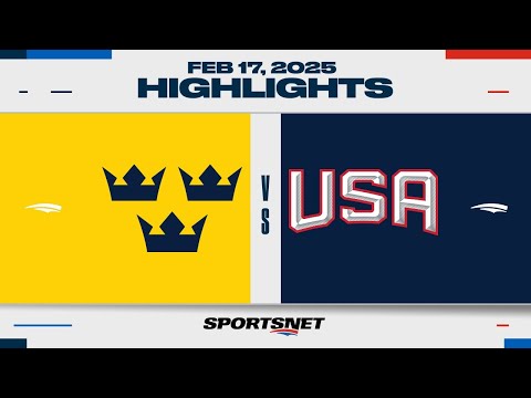 4 Nations FaceOff Highlights Sweden vs. USA February 17, 2025