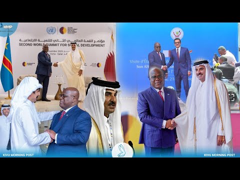 ACCORD DE DOHA: 🚨EN DIRECT DE KINSHASA, ÉCHANGE ENTRE TSHISEKEDI ET L'ÉMIR DU QATAR