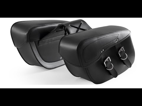 SCOOTER LEATHER SADDLE BAGS
