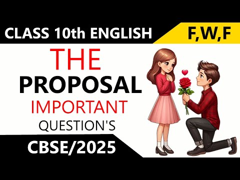 The Proposal | Class 10th English | Important Question's and Answers