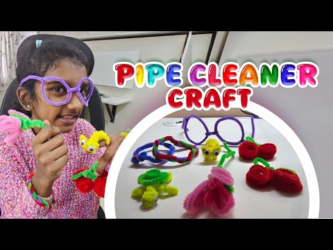 Pipe Cleaner Crafts..#pipecleanercrafts #craft #shortvideo #art #cherry #tutorial