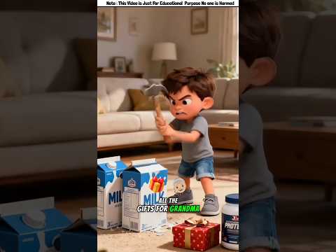 Brother Broke Grandma Gifts😱 #shorts #funny