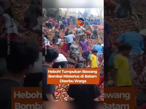 Heboh! Tumpukan Bawang Bombai Misterius di Batam Diserbu Warga