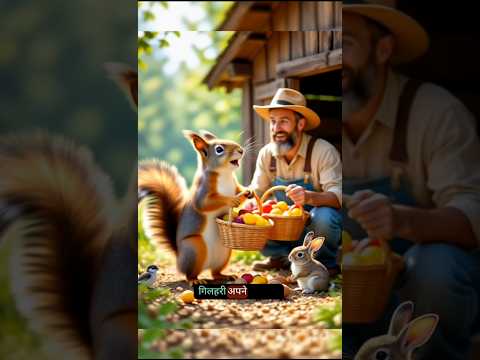 "When a Squirrel Helped a Crying Farmer 😢🐿️"