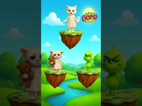 HELP!!! Kitty is starving🤕Will Luna save her, or will Grinch Son?🤧 #shorts