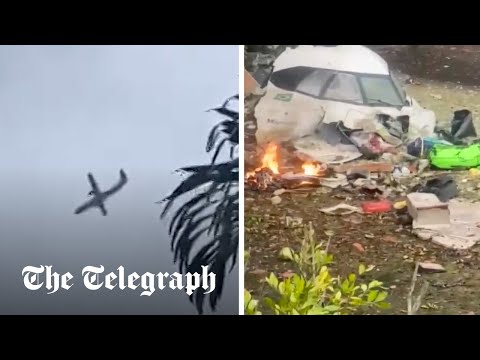 Plane carrying 61 people crashes in Brazil