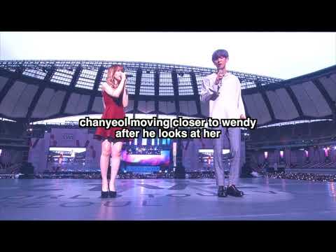EXO Chanyeol and Red Velvet Wendy moments