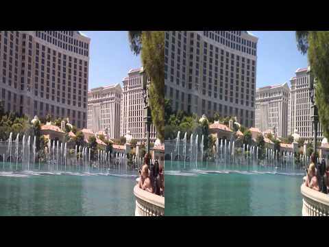 (more....) Bellagio Fountains -Bloggie 3D (YT3D:enable=true)