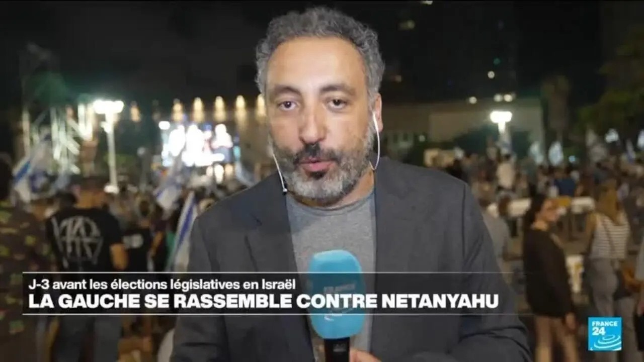 Législatives en Israël : Manifestations contre Netanyahu • FRANCE 24