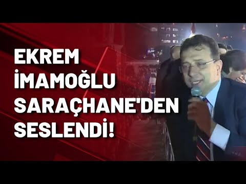 Ekrem İmamoğlu, Saraçhane'den seslendi: Hangi çılgın zincir vuracakmış...