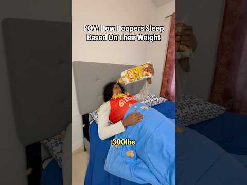 How Hoopers Sleep <strong>Based</strong> On Their Weight #nba #basketball #shorts