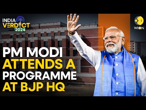 PM Narendra Modi LIVE: PM Modi attends a programme at BJP HQ after 2024 General Election results