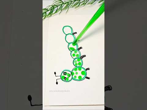 meet the bubble bug 🐛😁 #satisfying #asmr #caterpillar #fluidart #colors #bubble