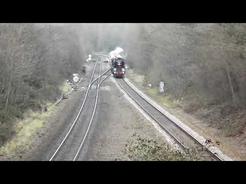 Bulleid 'West Country' 34046 "Braunton" Passes Dore on the 19th of December 2020